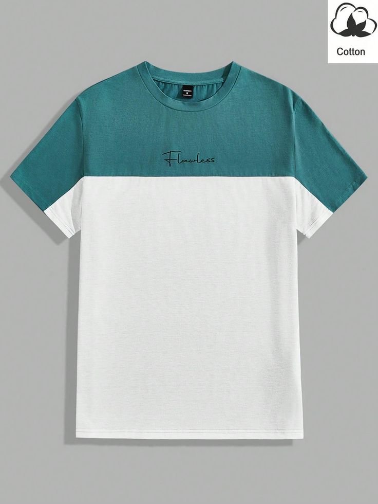 camiseta masculina de malha casual de mangas curtas para primavera e verão